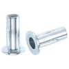 sourcing map M10 Multi-Grip Rivet Nuts, 10pcs Pre-Bulbed Shank Flat