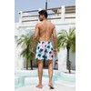 SUNDAY ROSE Mens Swim Trunks Quick Dry 5 inch Inseam