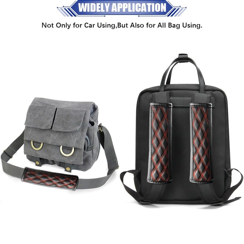 JDDRY 2PC Seat Belt Neck Protector,Car Seat Belt Covers Pads,Leather