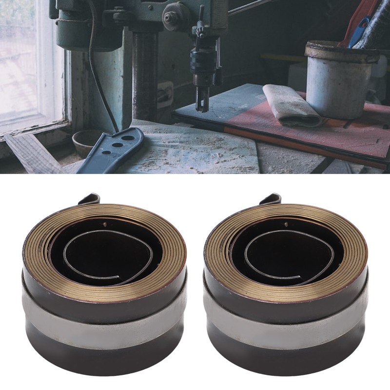 2Pcs Drill Press Return Spring Metal Recoil Feed Quill Coil