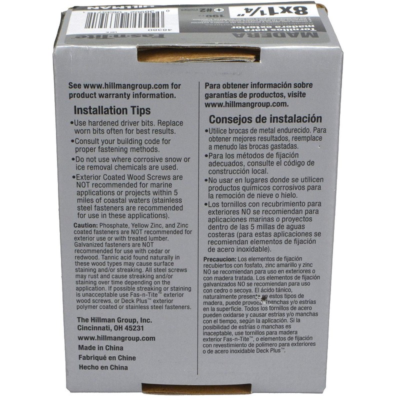 HILLMAN FASTENERS 48380 LB 1.25" Extension Wood Screw