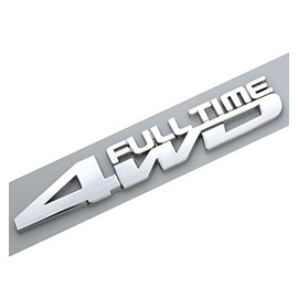 EmbRoom Calcomanías de metal 3D con logotipo de tracción en las 4 ruedas para guardabarros lateral, trasero, emblema del maletero para todos los modelos de coche de tracción de 4 ruedas (chapado en cromo)