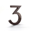 4 Inch Modern House Number, Floating House Number, Easy to