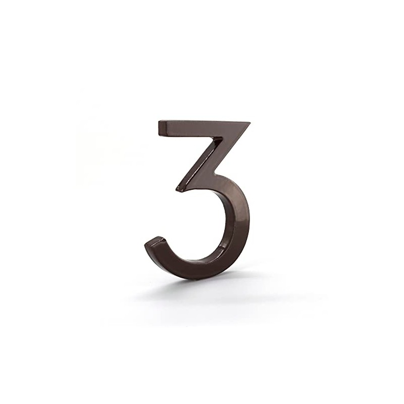 4 Inch Modern House Number, Floating House Number, Easy to