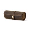 Genuine Leather Travel Watch Case Roll Box Organizer Classic, Contact's