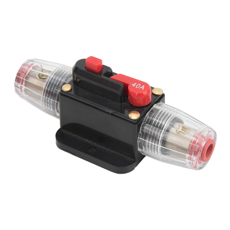 Circuit Breaker Audio Fuse Inline Holder Manual Reset 12V‑48V for