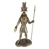 Ebros Faux Bronze Egyptian Benevolent God Sobek with Crocodile Head