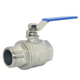 DAN SPEED 1-1/4 Inch Male x Female NPT Ball Valve S304 Stainless Steel,Full Port Heavy Duty for Water, Oil, and Gas,1000WOG (1-1/4 inch)