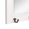 DesignOvation Kate and Laurel Pub Mirrors with 5 Metal Hooks,