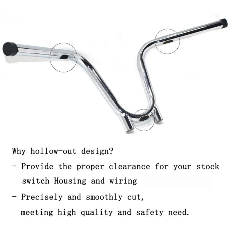 HTTMT 1" Bootlegger Handlebar cut out For yamaha tx650 XS650