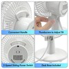 Comfort Zone 6-inch Mini Desk Fan with Fully Adjustable Tilt,