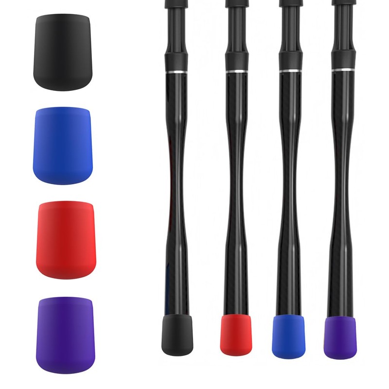 4Pcs Fishing Rod Butt Caps,Dia 0.87in / 22mm Silicone Rod