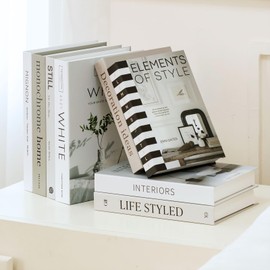 8 Pcs Decorative Books Aesthetic Fake/Faux Books for Home Decoration Set of 8 Modern Fashion Decoration Book Used to Enhance the Style of Coffee Tables, Bookshelves, Living Rooms, and fireplaces