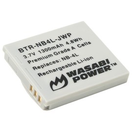 Wasabi Power Battery for Canon NB-4L and Canon PowerShot SD 400, 430, 450, 600, 630, 750, 780 is, SD940 is, 960 is, SD1000, SD1100 is, 1400 is, TX1, ELPH 100 HS, 300, 310, 330 HS, VIXIA Mini