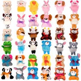 JoyRapt 36 Pack Small Stuffed Animals Bulk Gifts for Kids (2.3/2"-2.5/3.5" Each), Party Favors Toys for Girls, Easter Basket Stuffers Christmas Stocking Plushies (36PCS)