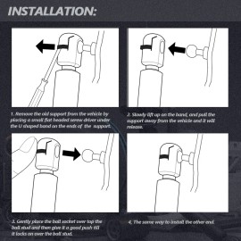 Unbranded 2X Rear Hatch Tailgate Lift Supports Shocks For Mini Cooper 2002-2014 Hatchback