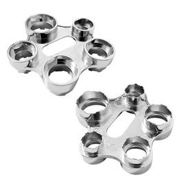 QILUCKY QILUCKY Luftsprudler Montageschlssel, 10 Gr??en, Zinklegierung, Universal Strahlregler ServiceschlsselErsatzbelfter wasserhahn sieb Belfter Schlssel Werkzeug (Silber)