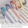 10 Rolls Highlighter Tape 6mm x 5m Transparent Highlighter Strips