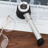 QWORK® Handheld Magnifier 10X Amplification with 3 Light and Measuring