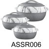 MEGA COOK 6 PC Grey Hot Pot Casserole with Lid