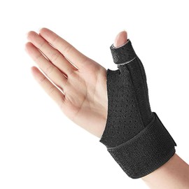 Premium Daumenbandage, Komprimierte Daumengelenkstabilisierung, Kompression Reversible Daumen und Handgelenk Bandage, Atmungsaktiv Daumenorthese (Asche)