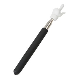 Telescopic Teaching Pointer, Black Metal, 21.6 Inch Extended Length, Retractable Classroom Whiteboard Pointer