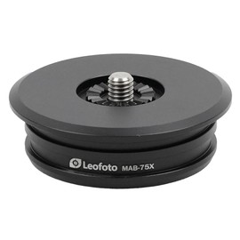Leofoto MA-X 75mm Bowl Adapter for Tripod Systems, Secure Rosette Connector, Compatible with X Version Outdoors Heads (MA-75X)