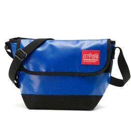 Manhattan Portage Vinyl Messenger Bag (XXS) Ver 2 With Spacious Compartment And Interior Zip Pocket Water Proof (Navy)