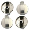 ELEGANTTIN 4 PCS Gas Stove Knob 6mm Universal Cooker Replacement