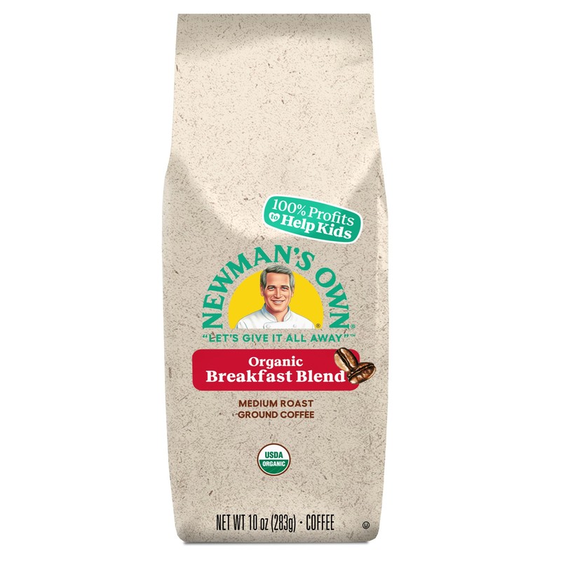 Newman's Own Organics Breakfast Blend, Ground Coffee, Fair Trade Certified,