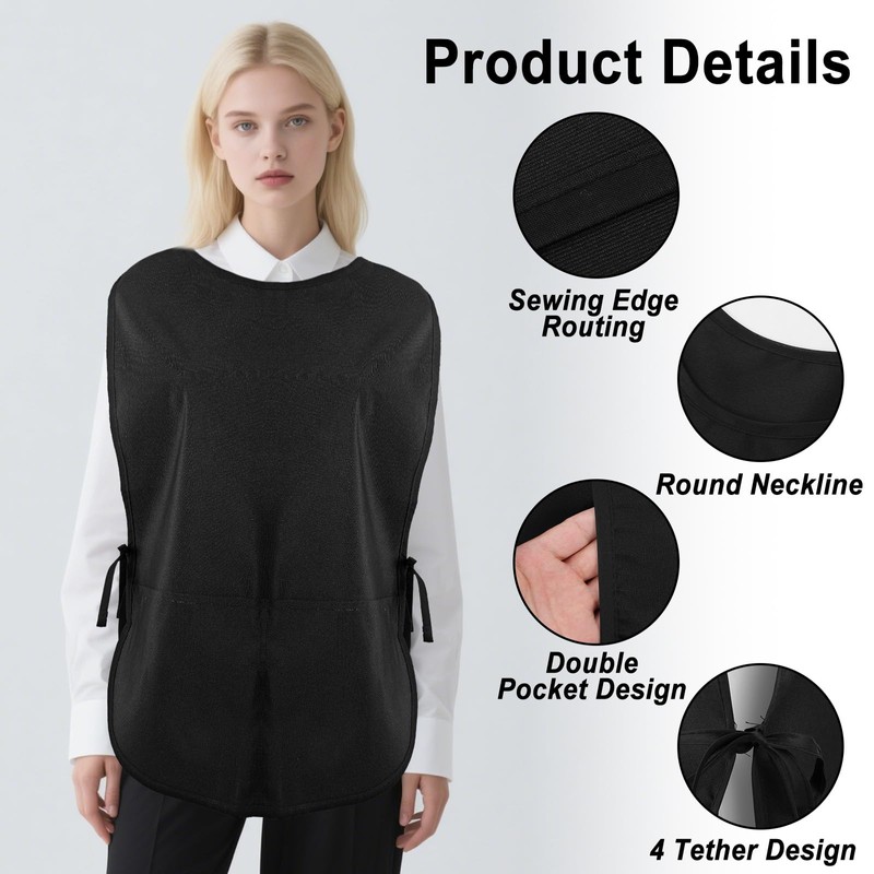 DOPENSPI Unisex Cobbler Apron with Side Ties and 2 Deep