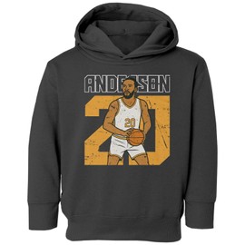 SAILEAD Ayton 5 Basketball Tribute Graphic - Lons Angeles Fan Toddler Hooded Sweatshirt (Black, 2T)