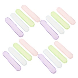 Mikinona 20pcs Eyelash Tweezer Case with Scratch Resistant Interior Plastic Organizer Container with Individual Slots Portable Compact Storage for Eyelash Extensions and Beauty Tools Travel