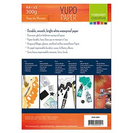 Vaessen Creative Yupo Paper White A4 Pack of 5