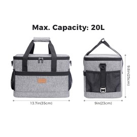 Lifewit Soft Cooler Bag 30-Can Lightweight Portable Cooler Tote Single Layer