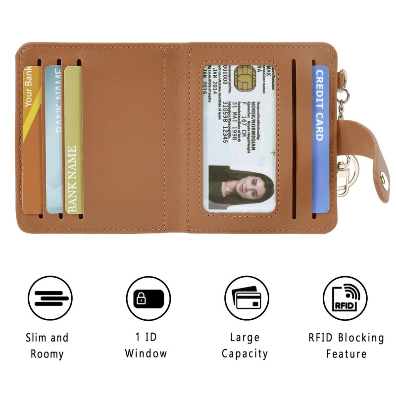 Airkit Small Wallets Woman RFID Blocking PU Leather Credit Card