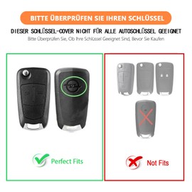 FT FUNTOR FT FUNTOR Auto Schlsselkarte Fall fr Vauxhall,TPU Schlsselanh?nger Auto Schlsselabdeckungen,Flip Klappschlssel Shell Fall Fob kompatibel mit 2-Knopf Vauxhall Corsa Astra Vectra Signum(Wei?)
