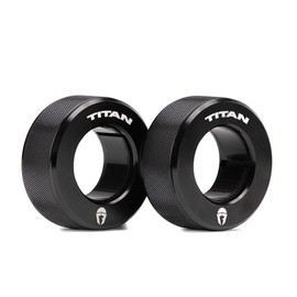 Titan Fitness TwistLock Pro Aluminum Barbell Collar Set, 59.5mm-51.5mm Sleeve Diameter, Quick Release Olympic Barbell Clamps, Pair of 2 Magnetic Aluminum Weight Clips with Easy-Grip Knurling