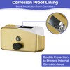 Stardrix Brushed Gold Stainless Steel Horizontal 1100ml/37oz Capacity Commercial-Grade Soap