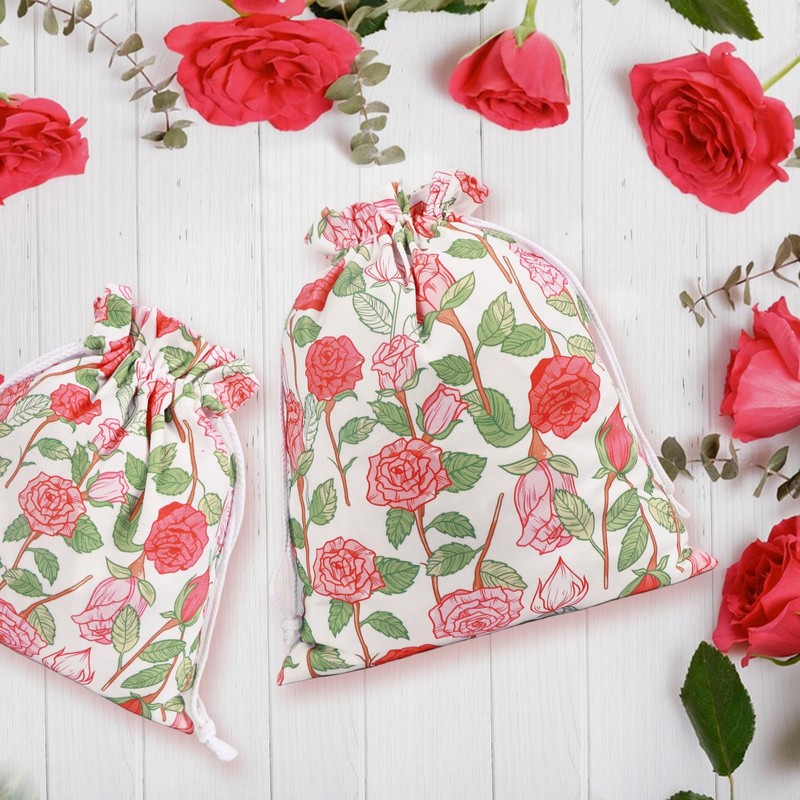 silenwest Drawstring Gift Bags, Large 20" Small 12" |Premium Canvas