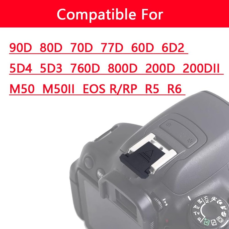 Hot Shoe Cover Compatible with Canon 5D4 5D3 90D 80D