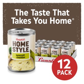 Campbell’s Homestyle Broccoli Cheddar Soup, 16.3 oz Can (Pack of 12)