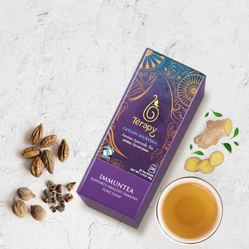 Térapy Ceylon ImmunTea Ayurvedic Tea | All Natural Herbal Ingredients