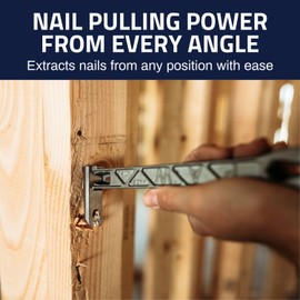Boss Hammer 11-5/8" Boss Paw - Construction-Grade Steel Cats Paw Nail Puller with 4 Points of Pull, 13mm Hex Wrench & Striking Face - Heavy-Duty for Framing & Demo Work - Made in USA - BPST11