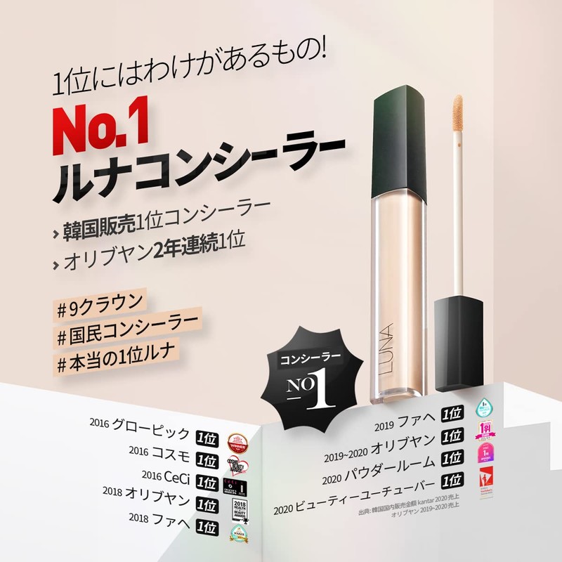 LUNA Long Lasting Chip Concealer Skin Cover 7.5g Korean Cosmetics