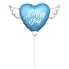 I Miss You Heavenly Balloons Heart Shaped on a Stick