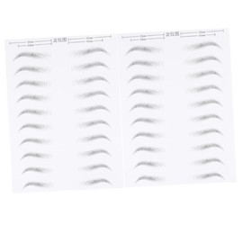 Healeved 2sheets Eyebrow Sticker Kit Hair-like Women Eyebrow Makeup Stencil Grooming Tools