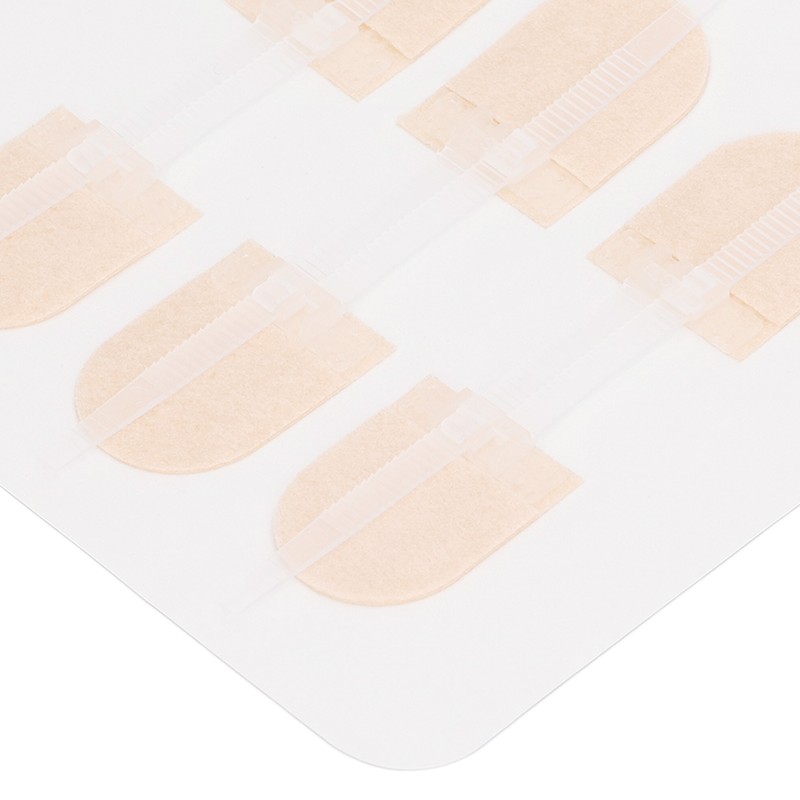 3 Strap Zipper Wound Closure Patches Breathable Seamless Elastic Zip
