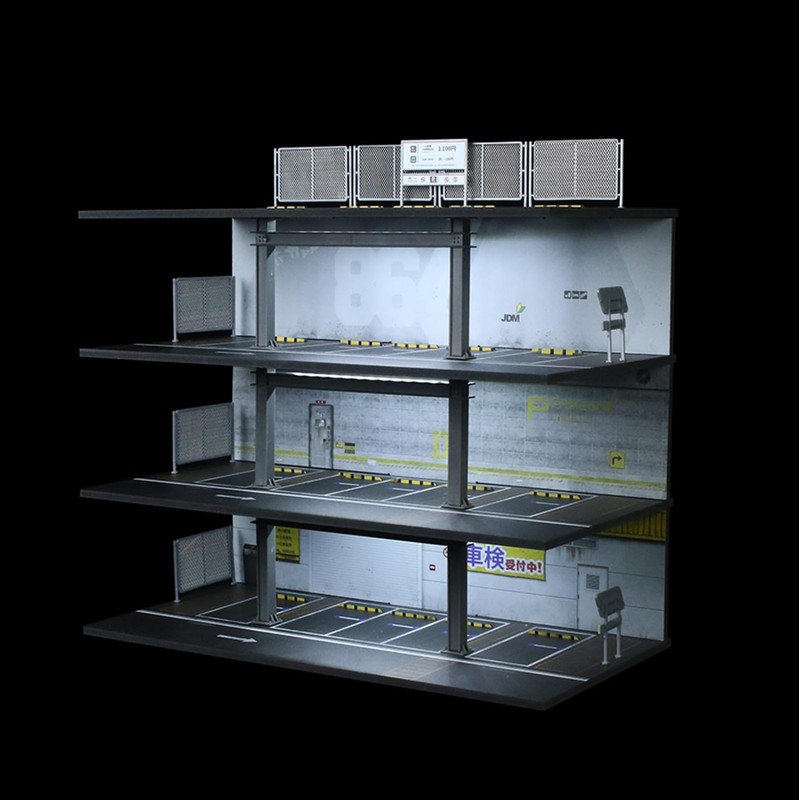 Hot Diecast Wheels Display Case with LED Light- 1/64 Scale