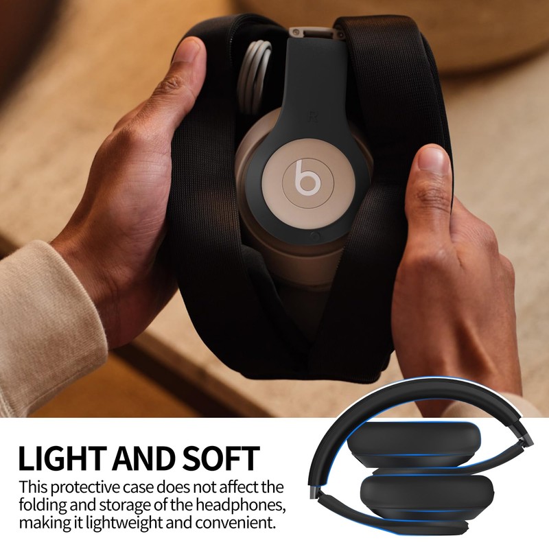 【3 in 1】 Silicone Case for Beats Studio Pro, Anti-Scratch